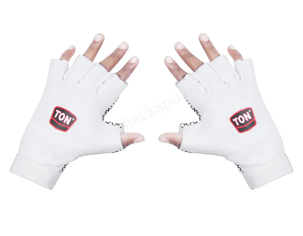 Cricket Fielding Gloves | TON SS | White&Black | Accessories | Pair | Premium