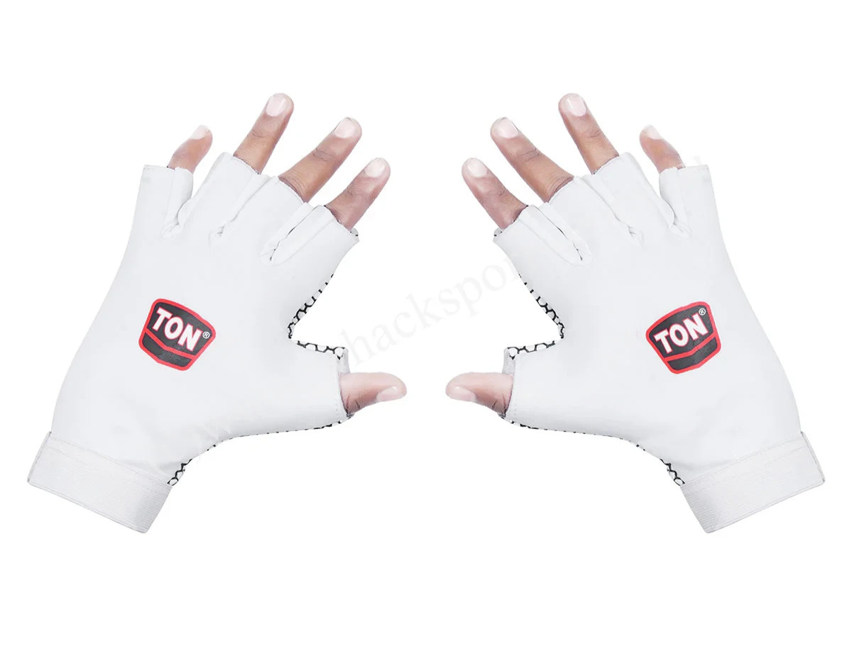 Cricket Fielding Gloves | TON SS | White&Black | Accessories | Pair | Premium