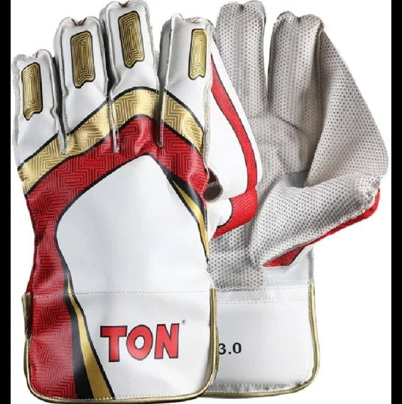 TON Pro 3.0 Cricket Wicket Keeping Gloves for MEN - Premium Quality with CASE