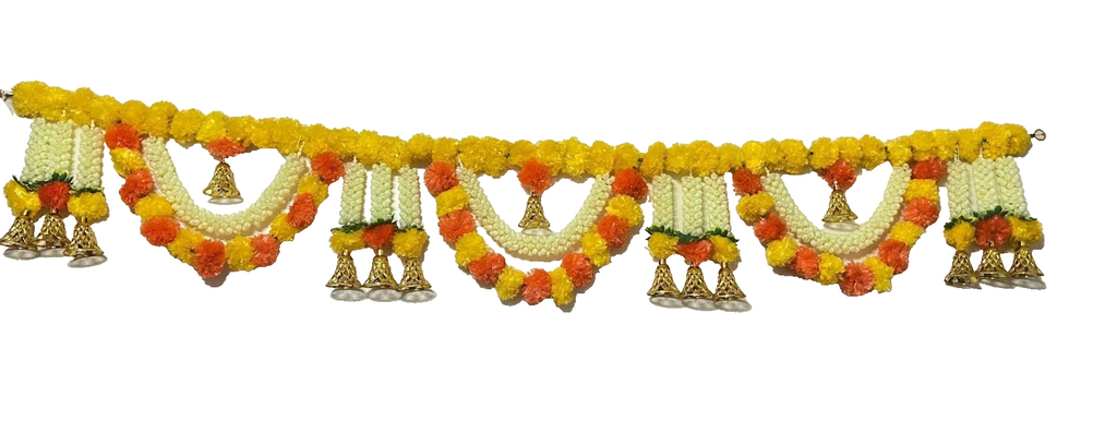 Hanging Artificial Doorway Yellow Flower toran Bhawandar | Diwali | Multicolor