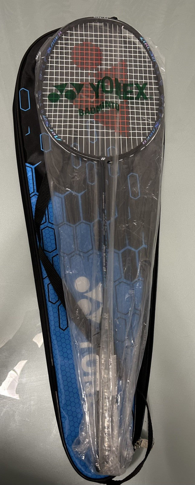 Yonex Astrox 01 Clear Badminton Racket | Strung | 4UG4 | Blue/Black | Case