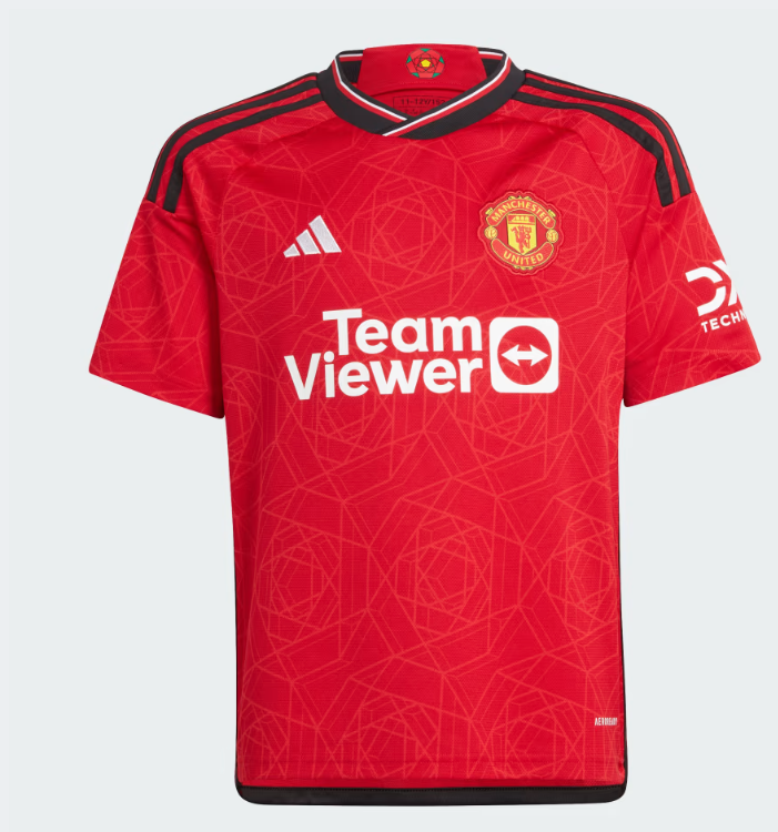 Manchester United TeamViewer T-Shirt Large Slim Fit | Official Fan Gear | RRP£80