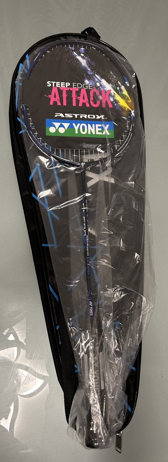 Yonex Astrox 01 Clear Badminton Racket | Strung | 4UG4 | Blue/Black | Case
