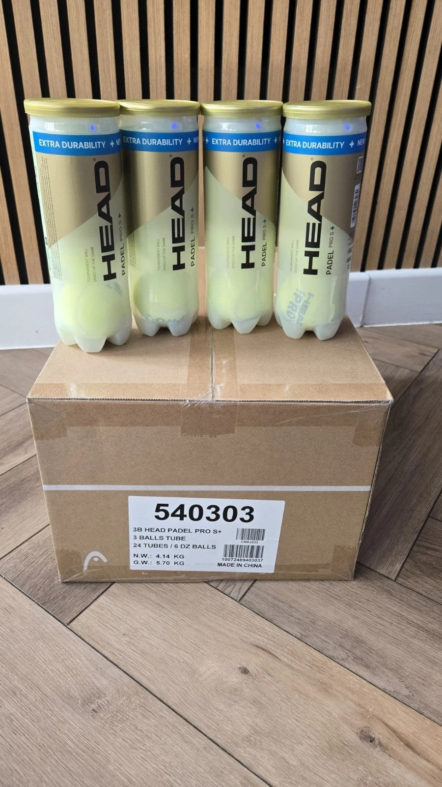 HEAD Pro+ Padel Balls Dozen - Dozen Balls New Sealed FREEPOST