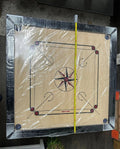 2 Inch Carrom Board Set with Coins & Striker & Powder Wooden Board - 83cm