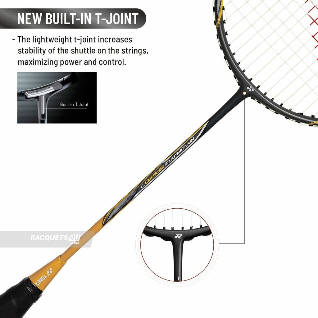 YONEX Nanoflare Speed 7 Yellow Strung Badminton Racquet  (Pack of: 1) 4U G4