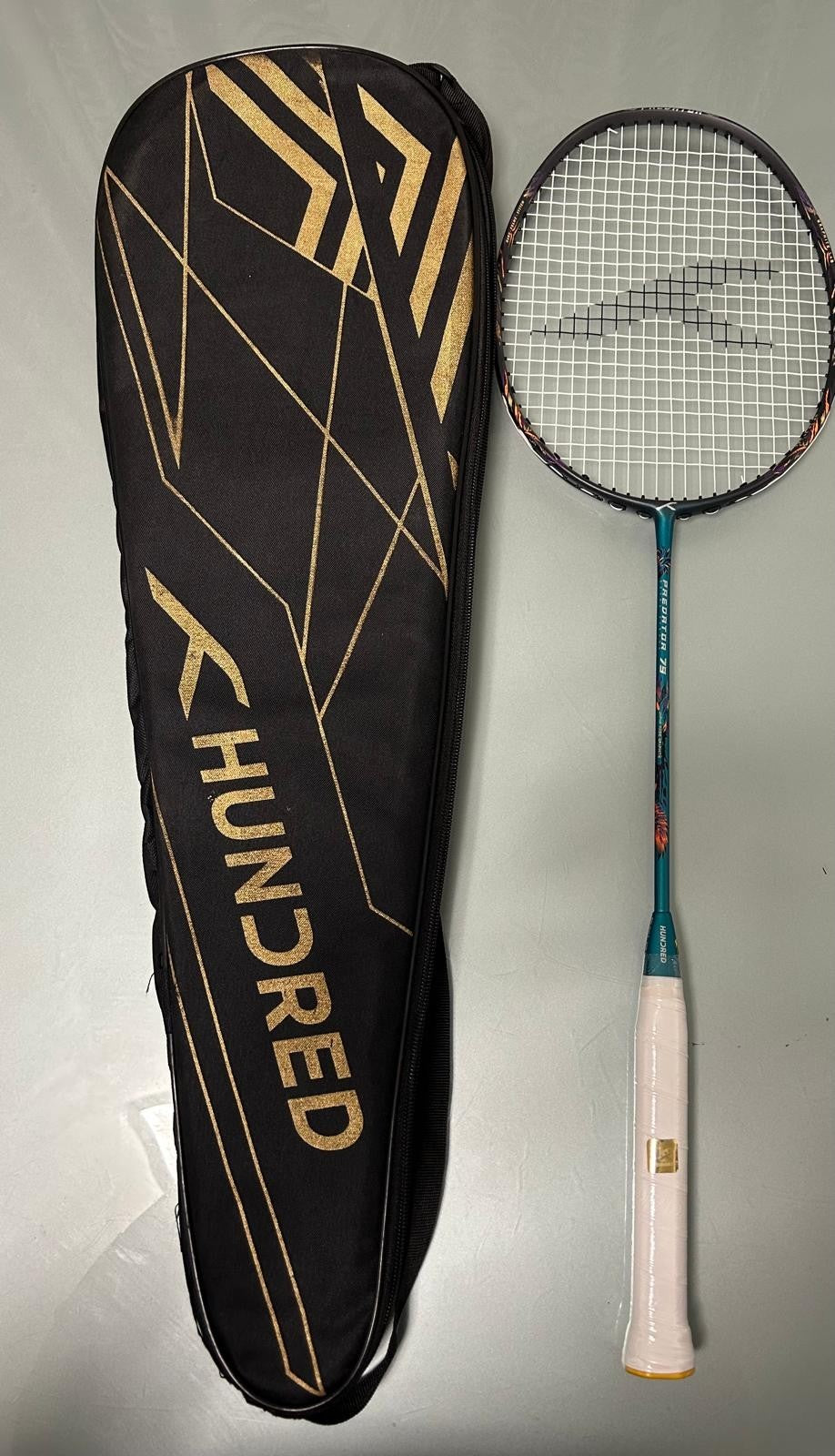 Hundred Predator 79/82 Extra Strong Graphite Badminton Racket ≤38 |4U | Premium