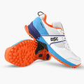 DSC Jaffa Neo Cricket Shoes - White/Orange/Blue - New Boxed
