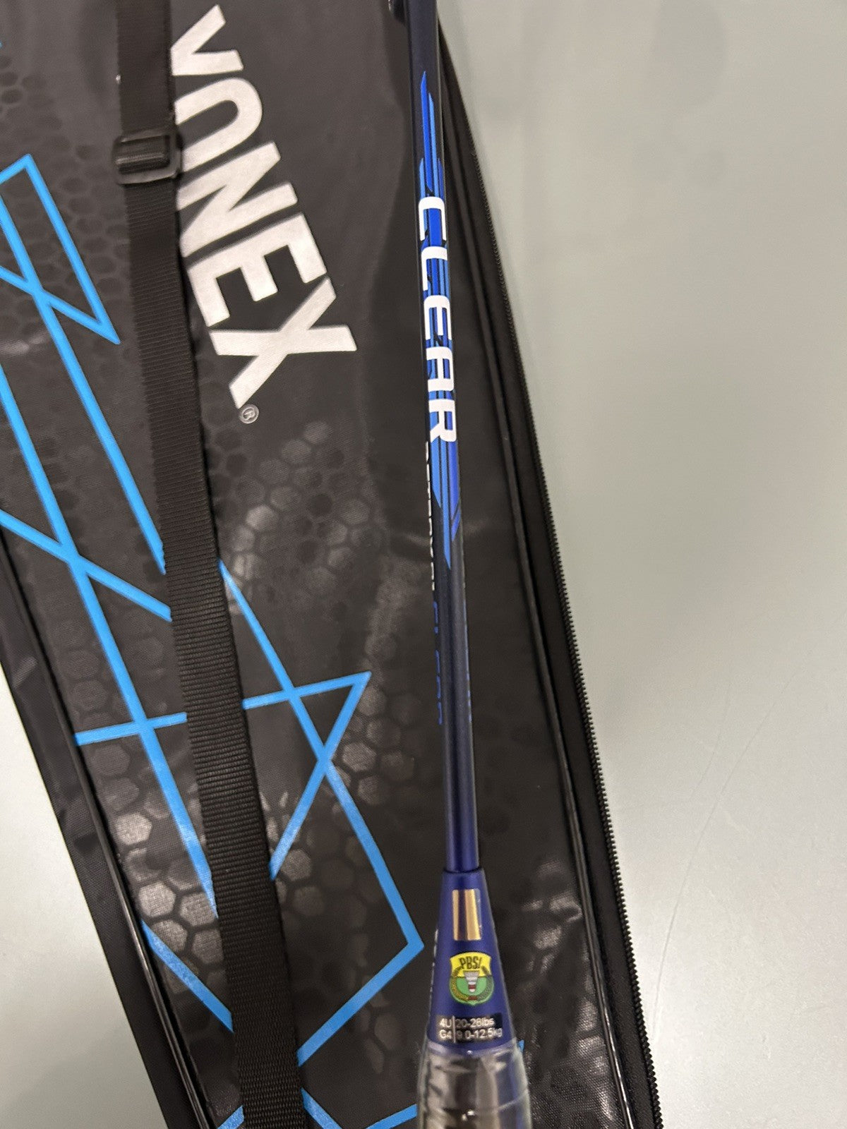Yonex Astrox 01 Clear Badminton Racket | Strung | 4UG4 | Blue/Black | Case