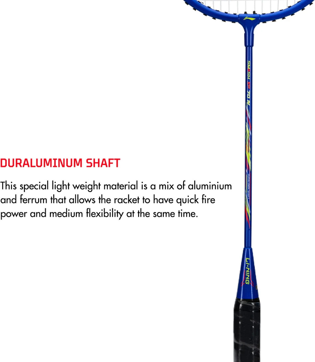 LI-NING Smash XP 70/80 IV Badminton Racket Strung Full Cover Multicolor NEW