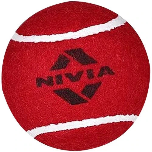 Nivia Heavy Tennis Cricket Ball Red Durable Practice Ball for Tennis & Cricket