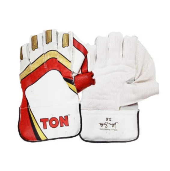 TON Pro 3.0 Cricket Wicket Keeping Gloves for MEN - Premium Quality with CASE
