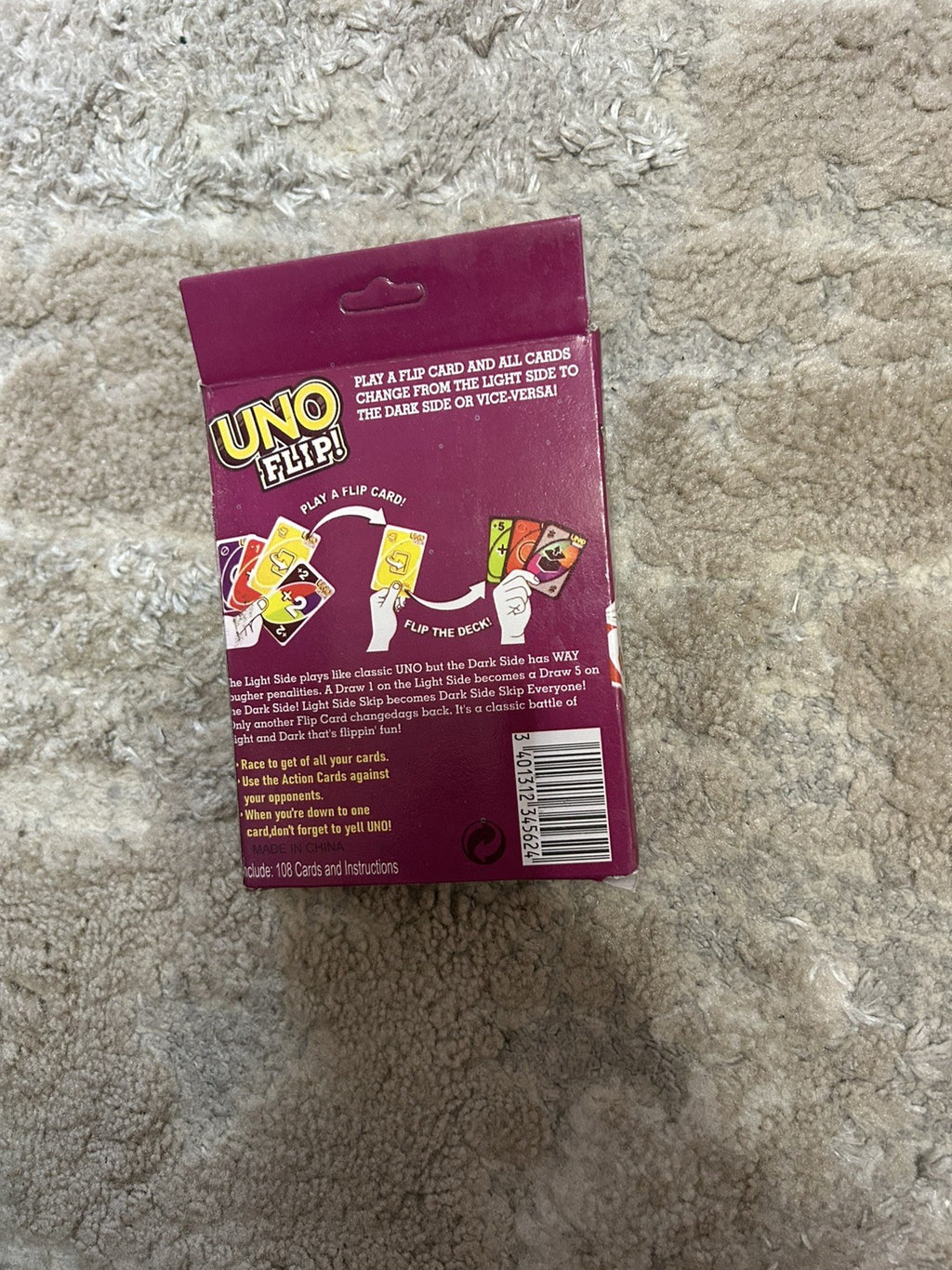 Flip Uno Card Game Multi coloured Exciting Family Fun Card Game Uno Free Postage