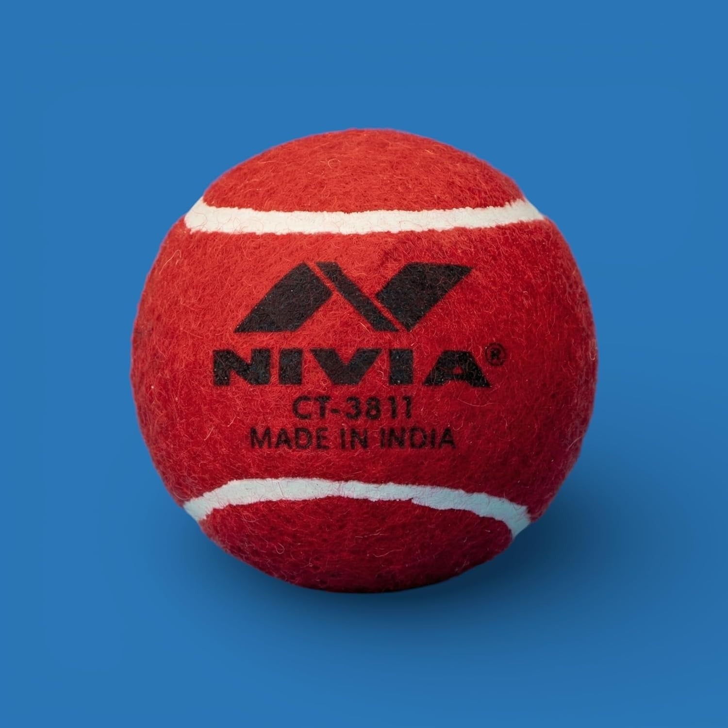 Nivia Heavy Tennis Cricket Ball Red Durable Practice Ball for Tennis & Cricket