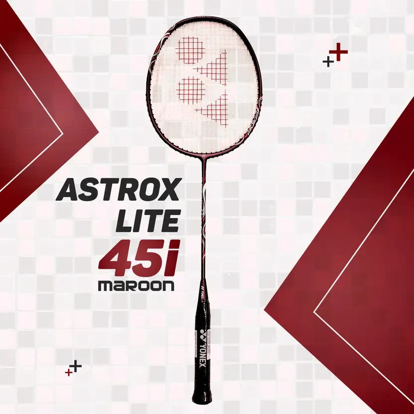 YONEX Astrox Lite 45i Red Strung Badminton Racquet - pack of 2