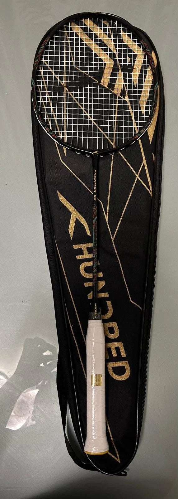 Hundred Predator 82 Extra Strong Graphite Badminton Racket Max Tension : ≤38 |4U