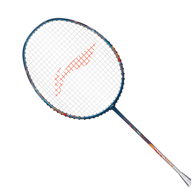 LI-NING Air-Force 78 G3 Navy,Silver,Orange Strung Badminton Racquet | 78g | G6