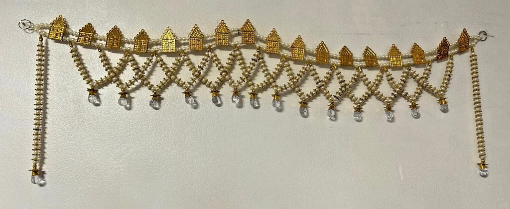 Indian Toran Door Hanging Pearl beaded Bhawandar Diwali Wedding Pooja Home Décor