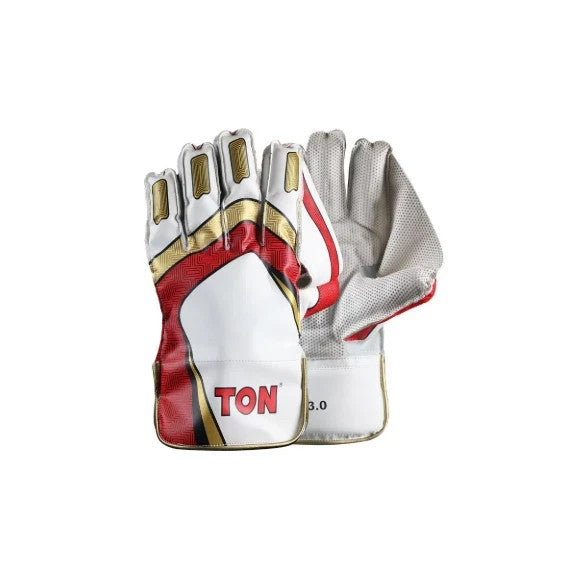 TON Pro 3.0 Cricket Wicket Keeping Gloves for MEN - Premium Quality with CASE