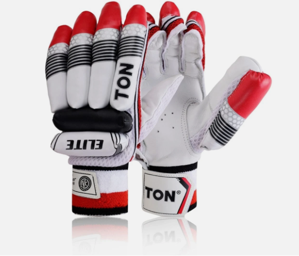 TON Elite Batting Gloves for Boys | Durable Calf Leather Palm | Secure Fit