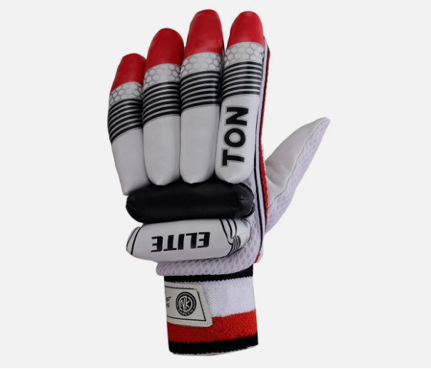 TON Elite Batting Gloves for Boys | Durable Calf Leather Palm | Secure Fit