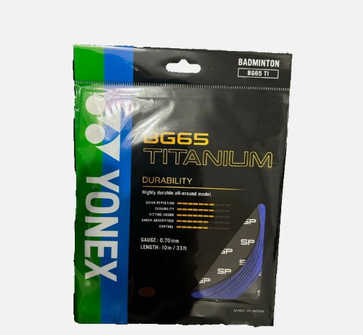 Yonex BG65 Titanium String | Durability | White or Blue | Gutting
